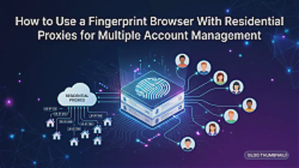How to Use a Fingerprint Browser With Residential Proxies for Multiple Account Management