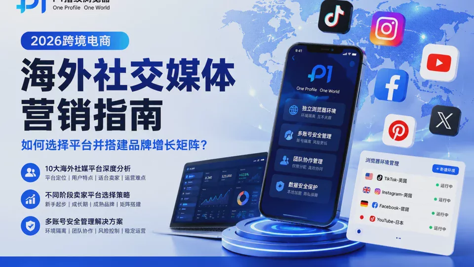2026跨境電商海外社群媒體行銷指南:如何選擇平台並搭建品牌增長矩陣?