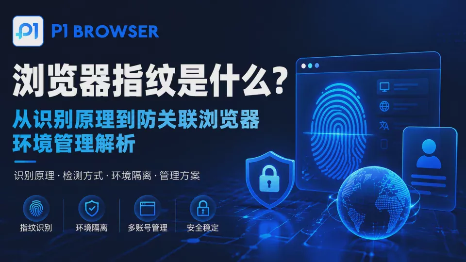 What Is a Browser Fingerprint? An Analysis from Identification Principles to Anti-Detect Browser Environment Management