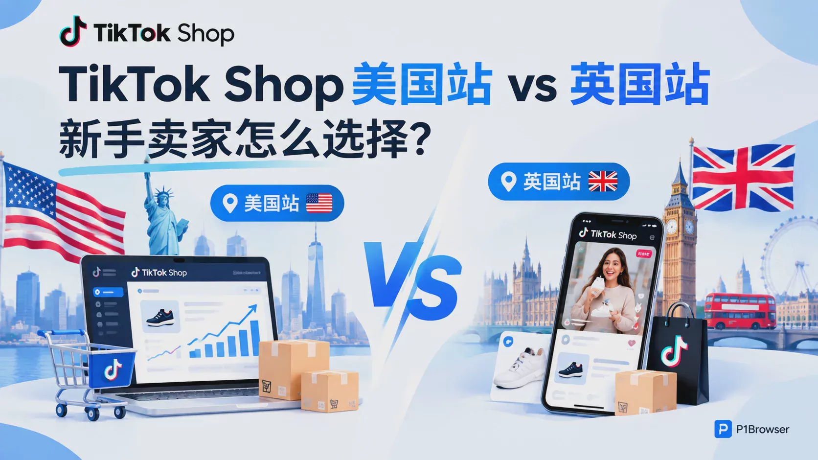 What's the difference between TikTok Shop's US and UK stores? How should new sellers choose?
