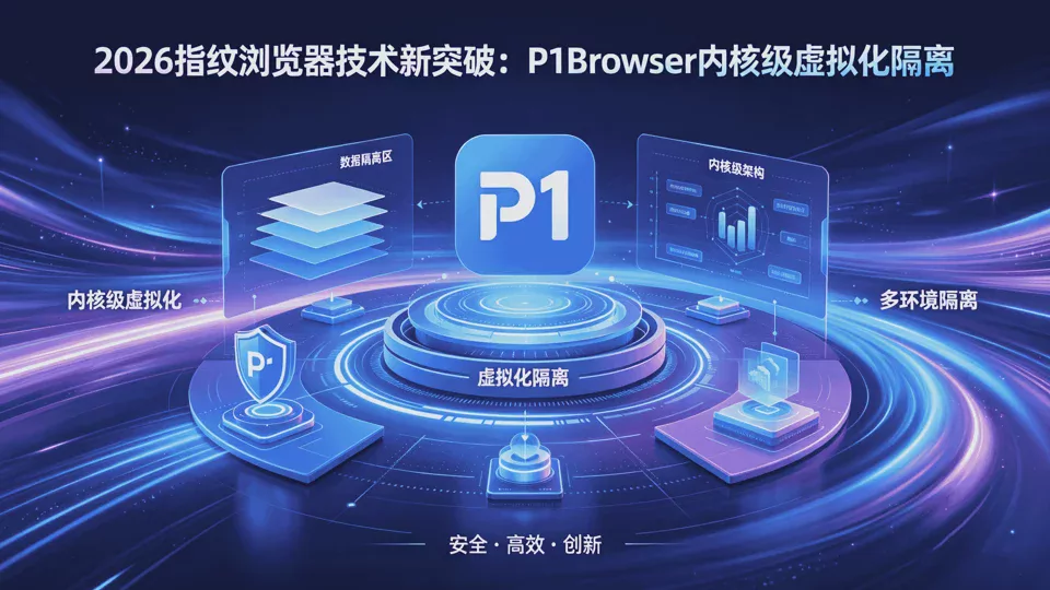 P1Browser 2026 Latest Version | Full-Dimension Fingerprint Spoofing, Multiple Accounts Never Linked