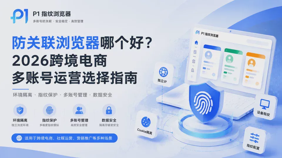 Which Anti-Detect Browser Is Best? 2026 Cross-Border E-Commerce Multi-Account Operations Selection Guide